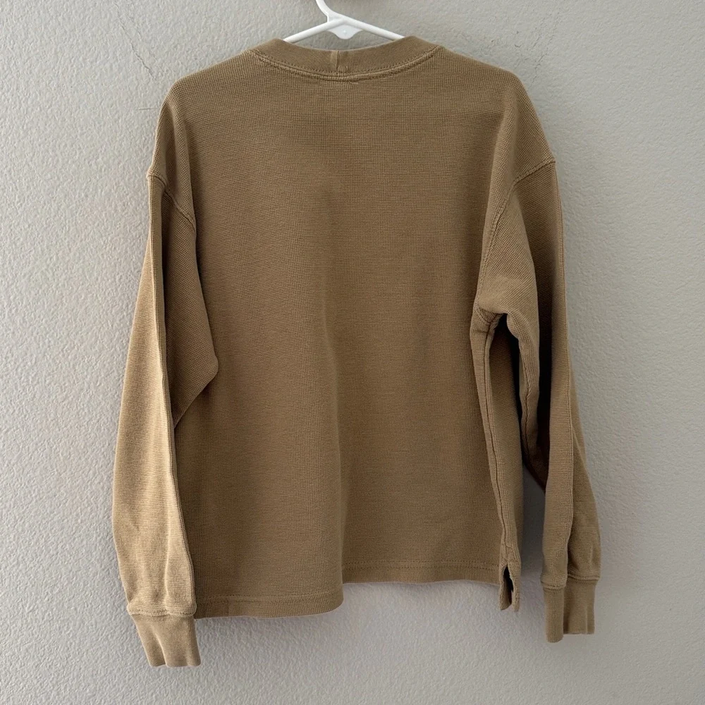 Carhartt Kids Waffle‎ Long Sleeve Tan Shirt Size Small